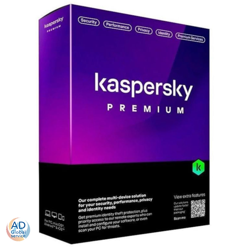 Kaspersky Premium Total security 2024 Multi Dispositivo (Windows / Mac – AD  Global Service